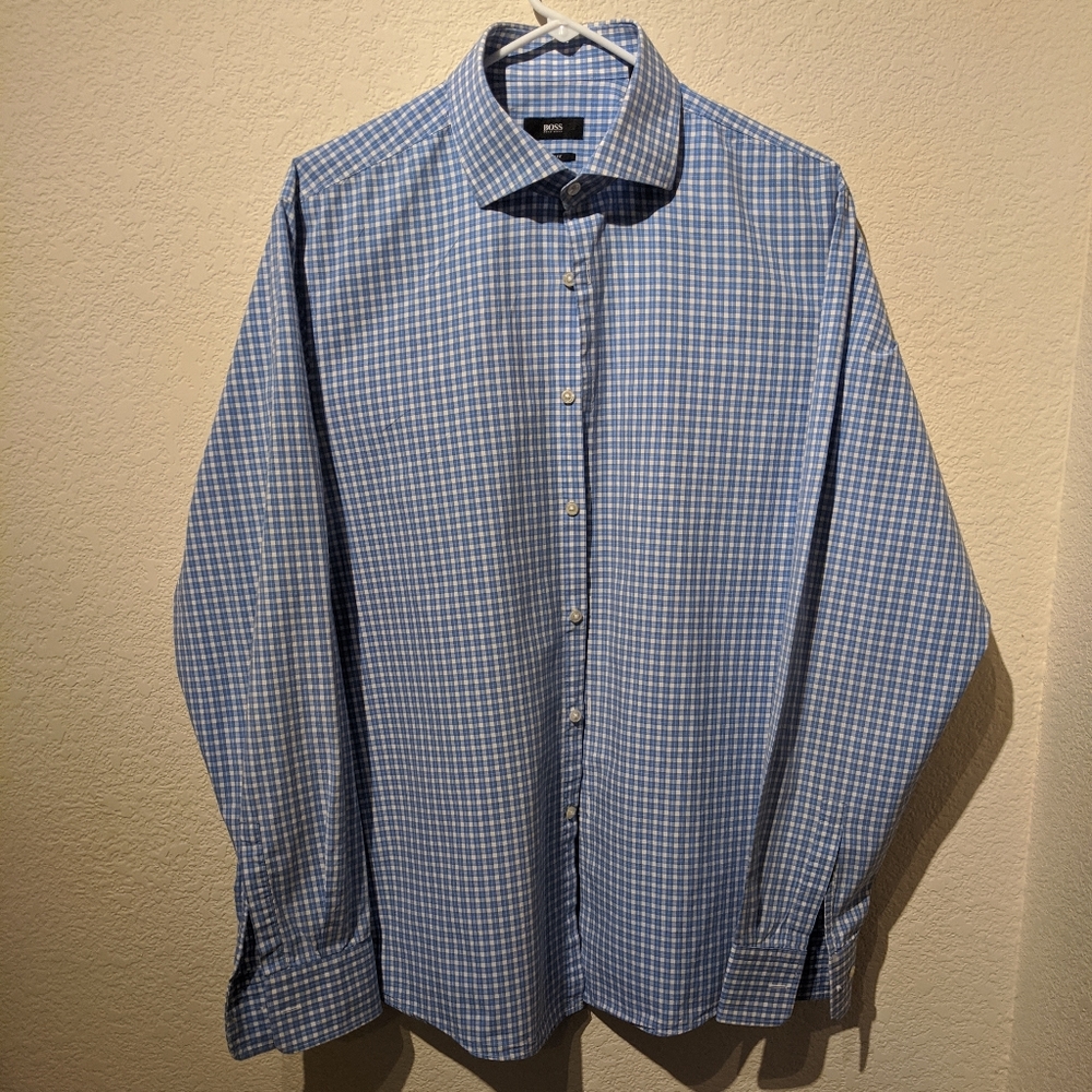 Hugo Boss, Sharp Fit, 17/36,37 Blue&White,